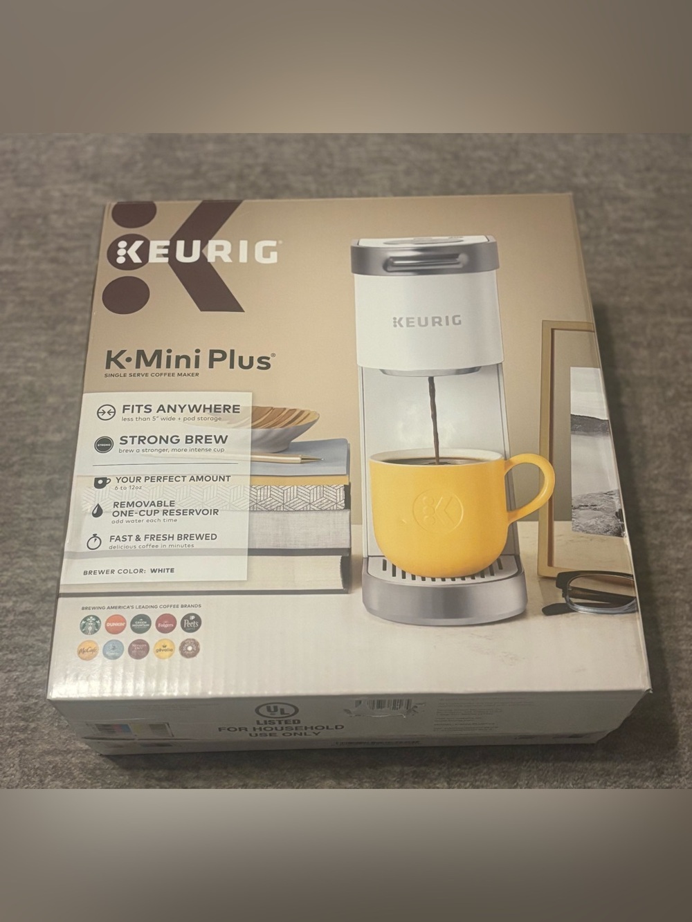 Keurig K-Mini Plus Single-Serve K-Cup Pod 
Coffee Maker Matte White New